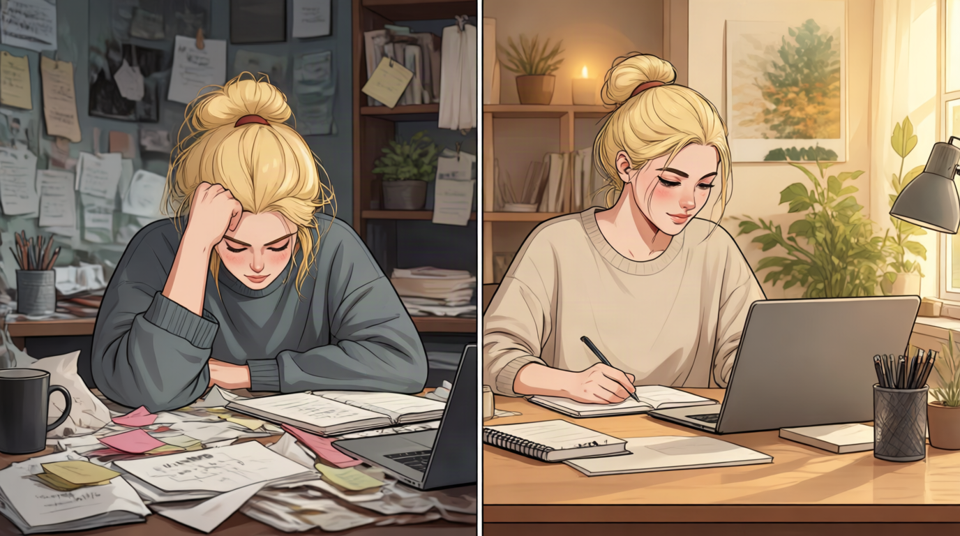 Illustration reflecting ADHD and unmet potential